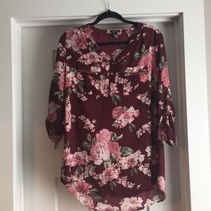 Sheer Floral Rue 21 blouse